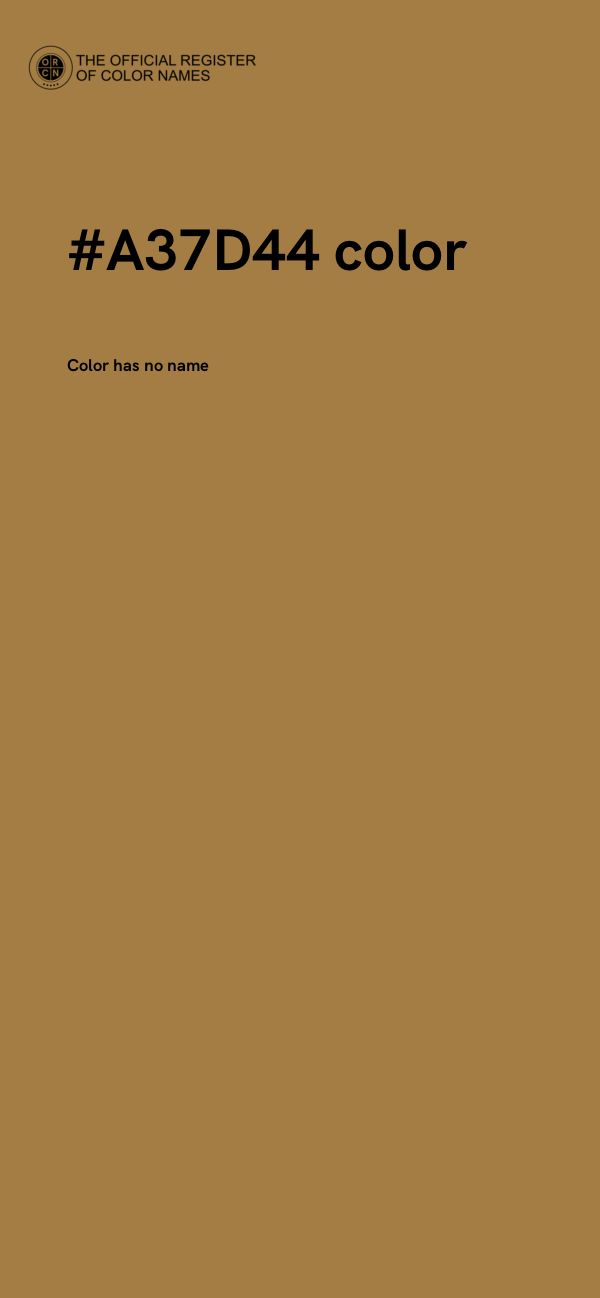 #A37D44 color image