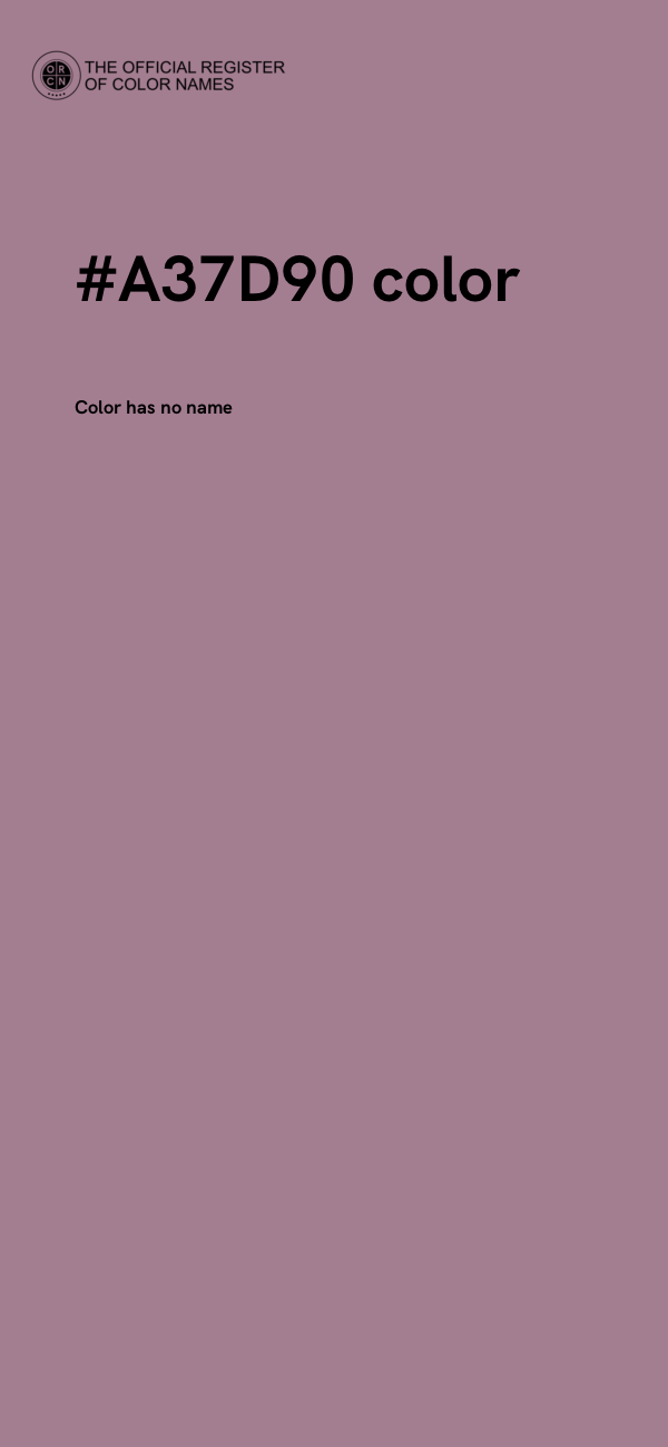 #A37D90 color image