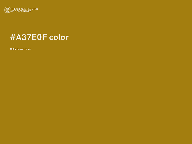 #A37E0F color image