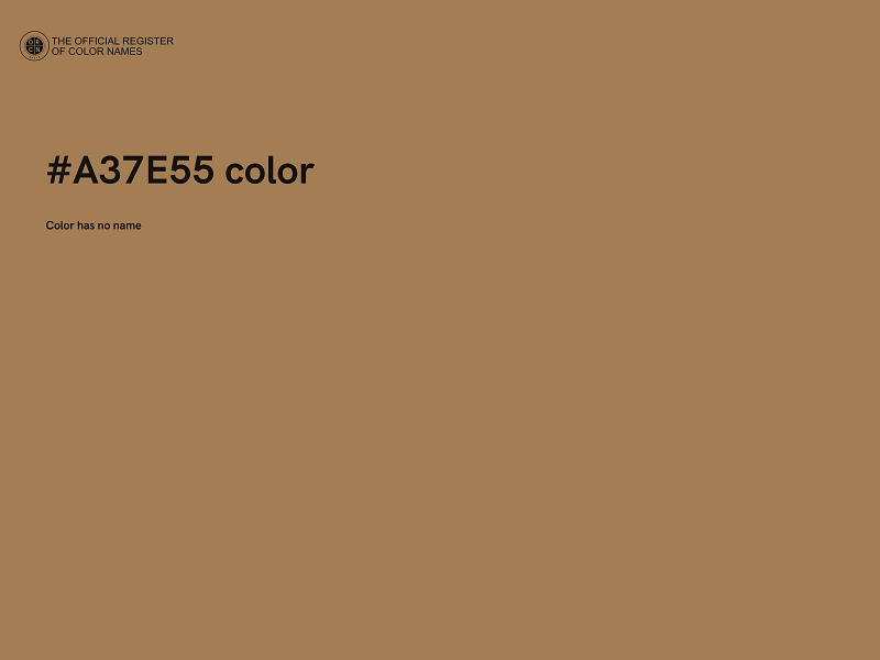 #A37E55 color image