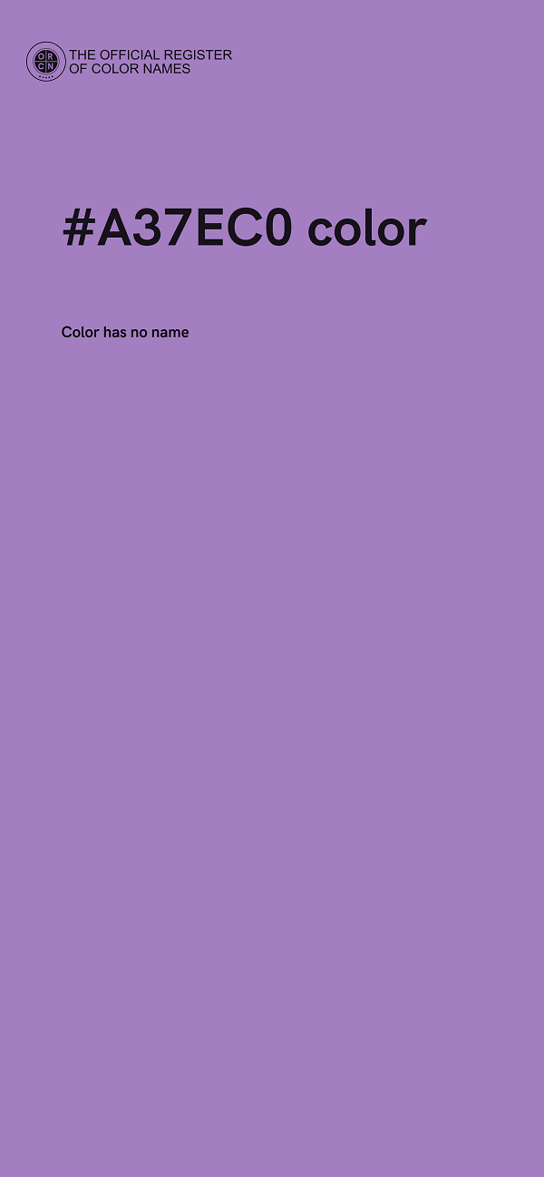 #A37EC0 color image
