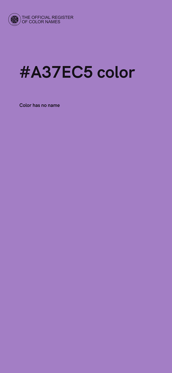 #A37EC5 color image