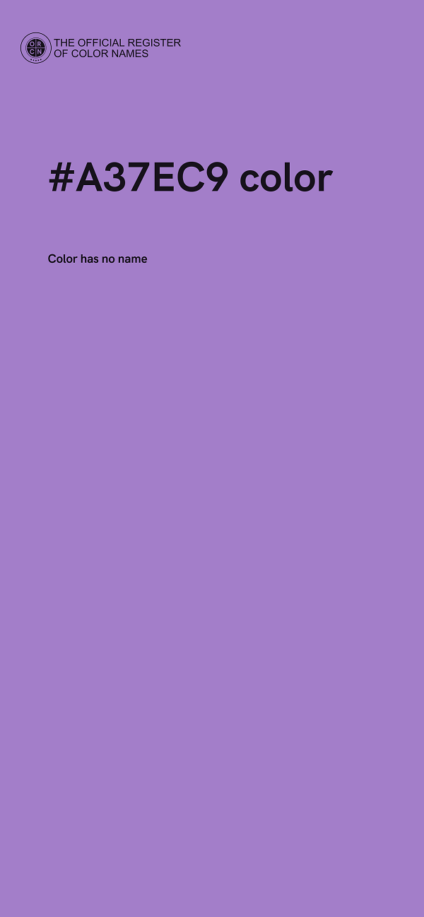#A37EC9 color image