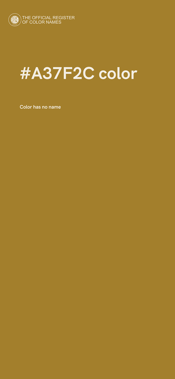 #A37F2C color image