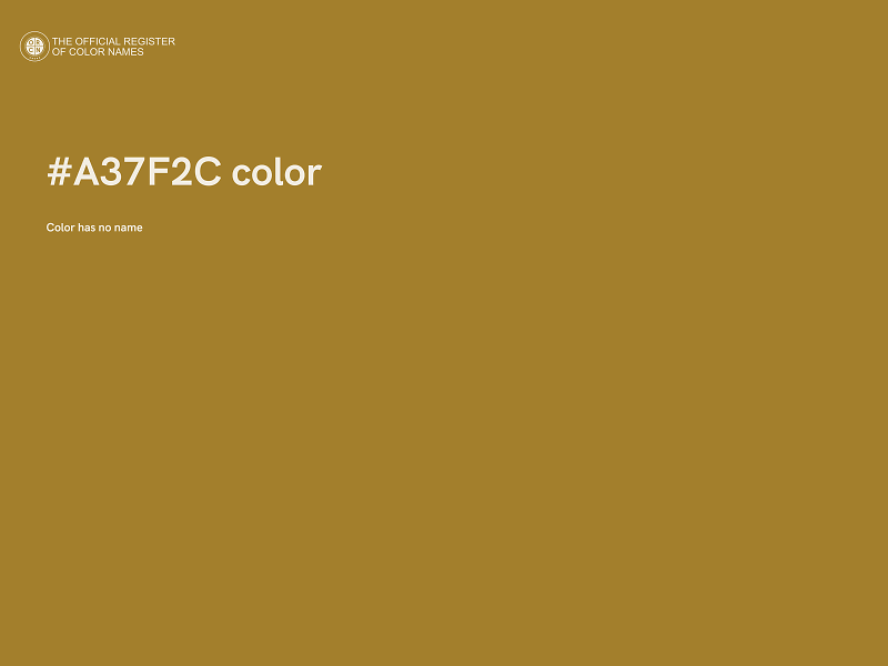 #A37F2C color image