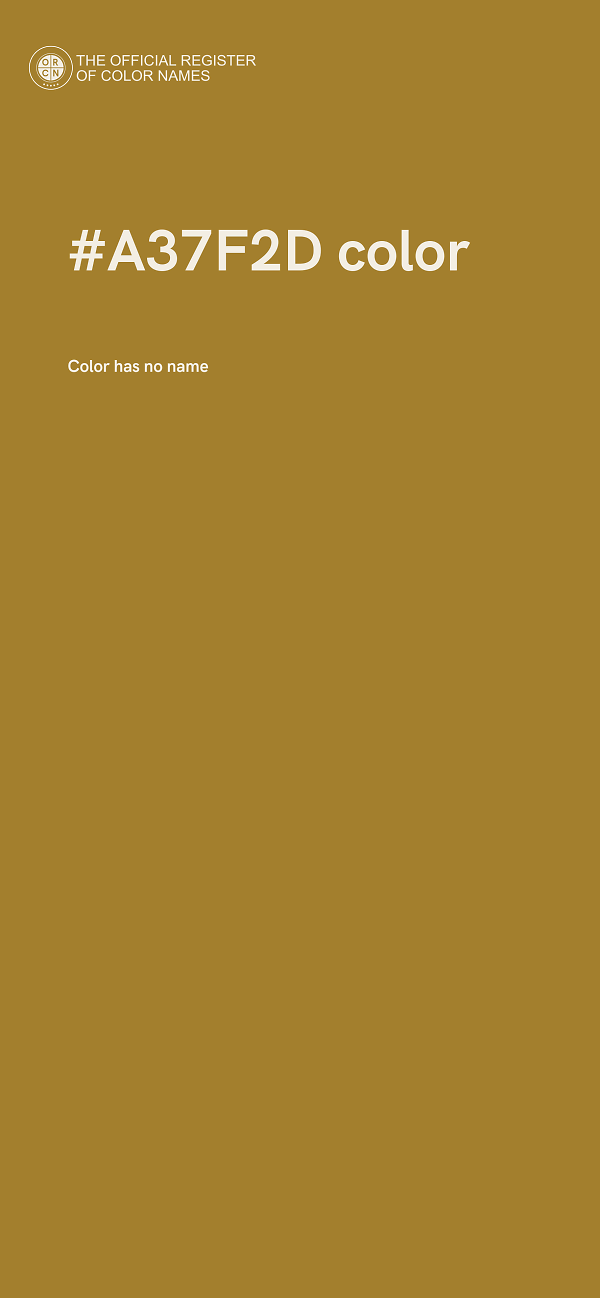 #A37F2D color image