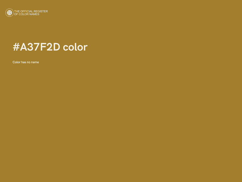 #A37F2D color image