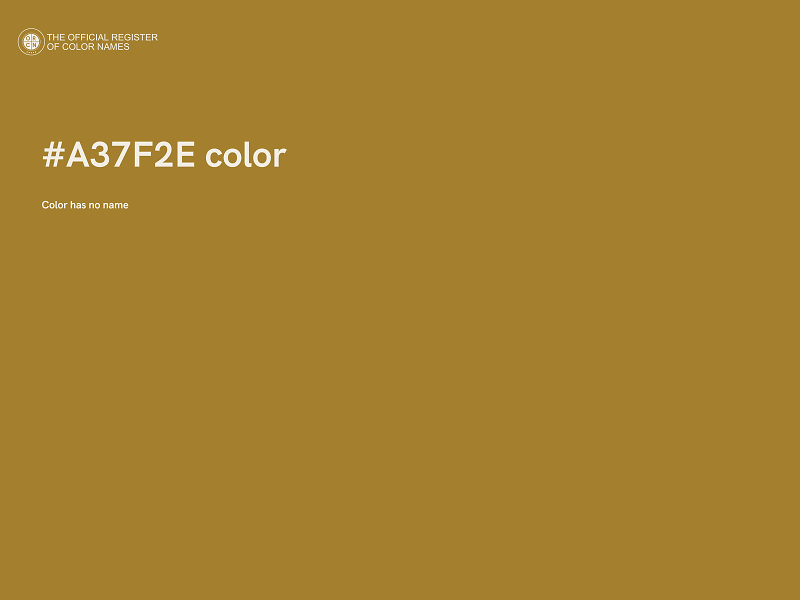 #A37F2E color image