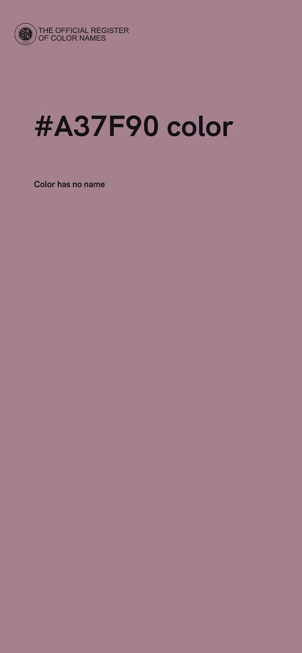 #A37F90 color image