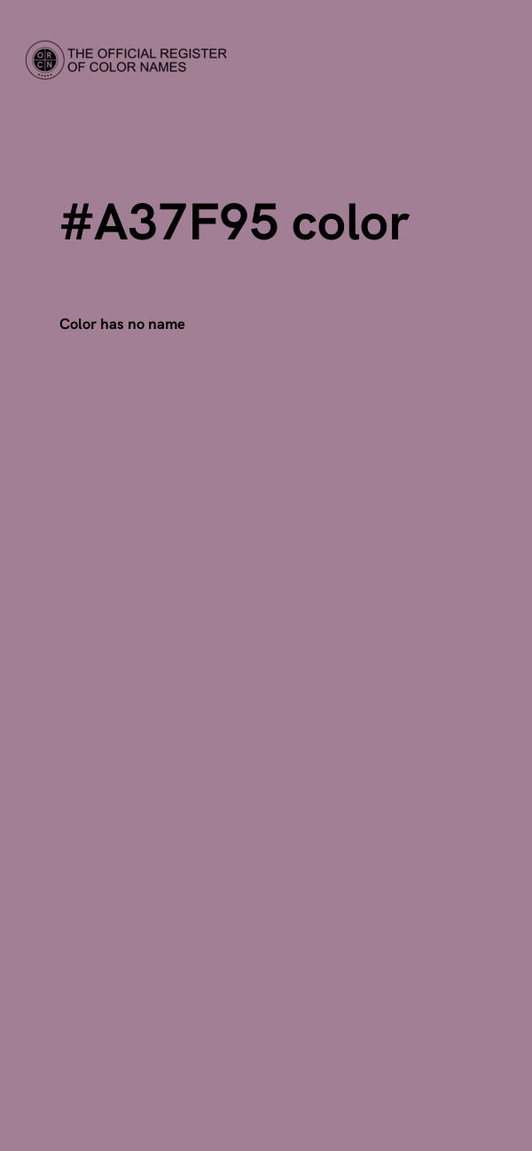 #A37F95 color image