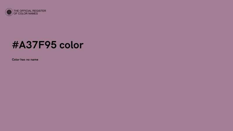 #A37F95 color image