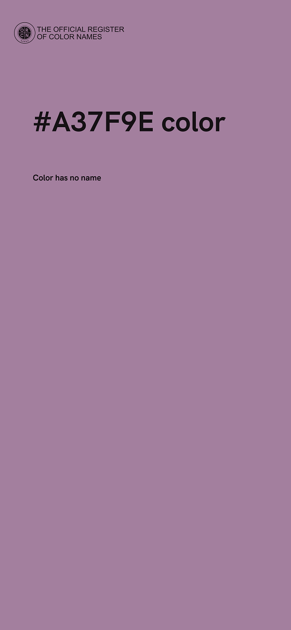 #A37F9E color image