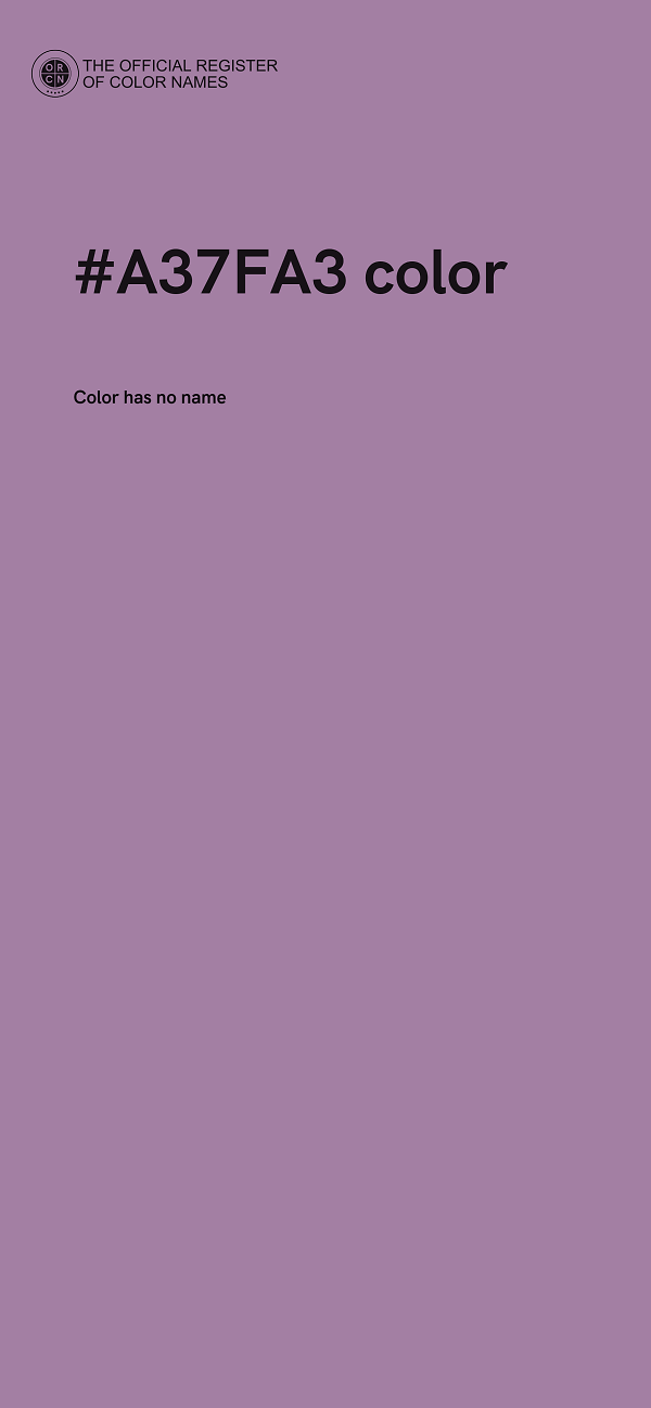 #A37FA3 color image