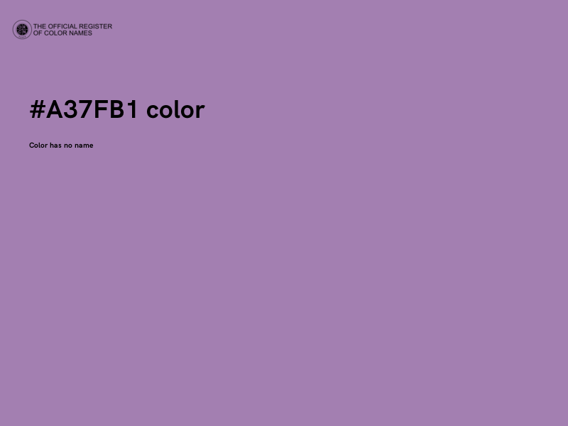 #A37FB1 color image