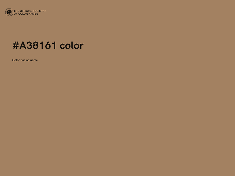 #A38161 color image