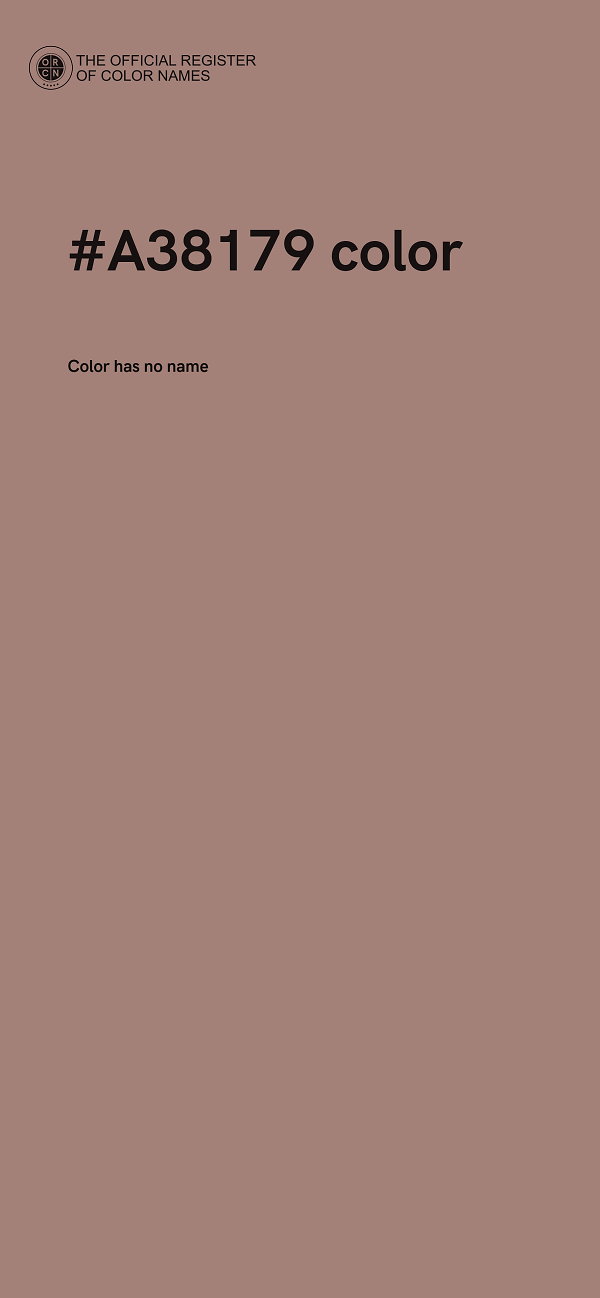 #A38179 color image