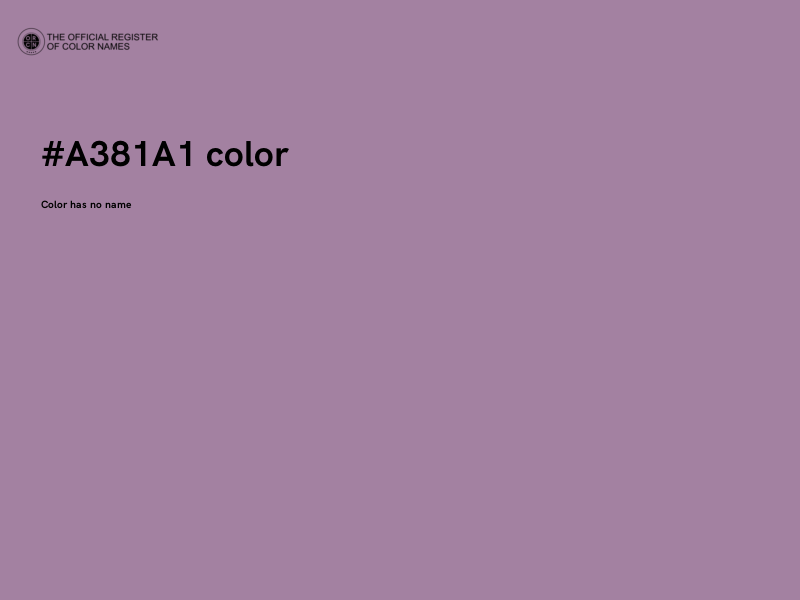 #A381A1 color image