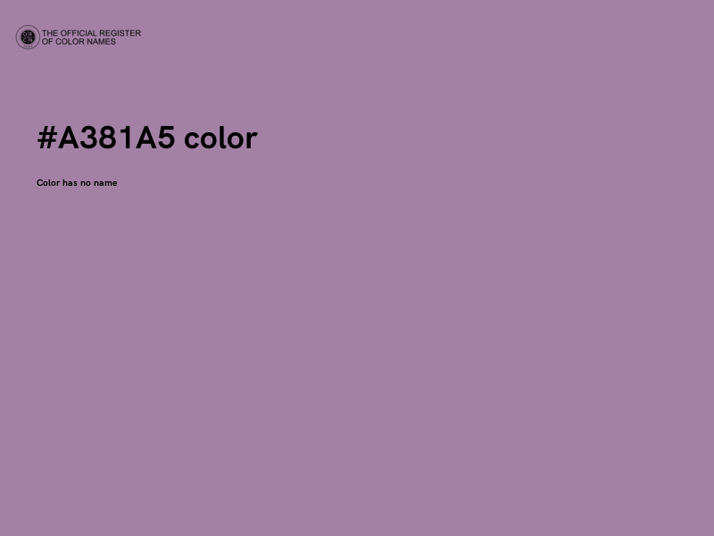 #A381A5 color image
