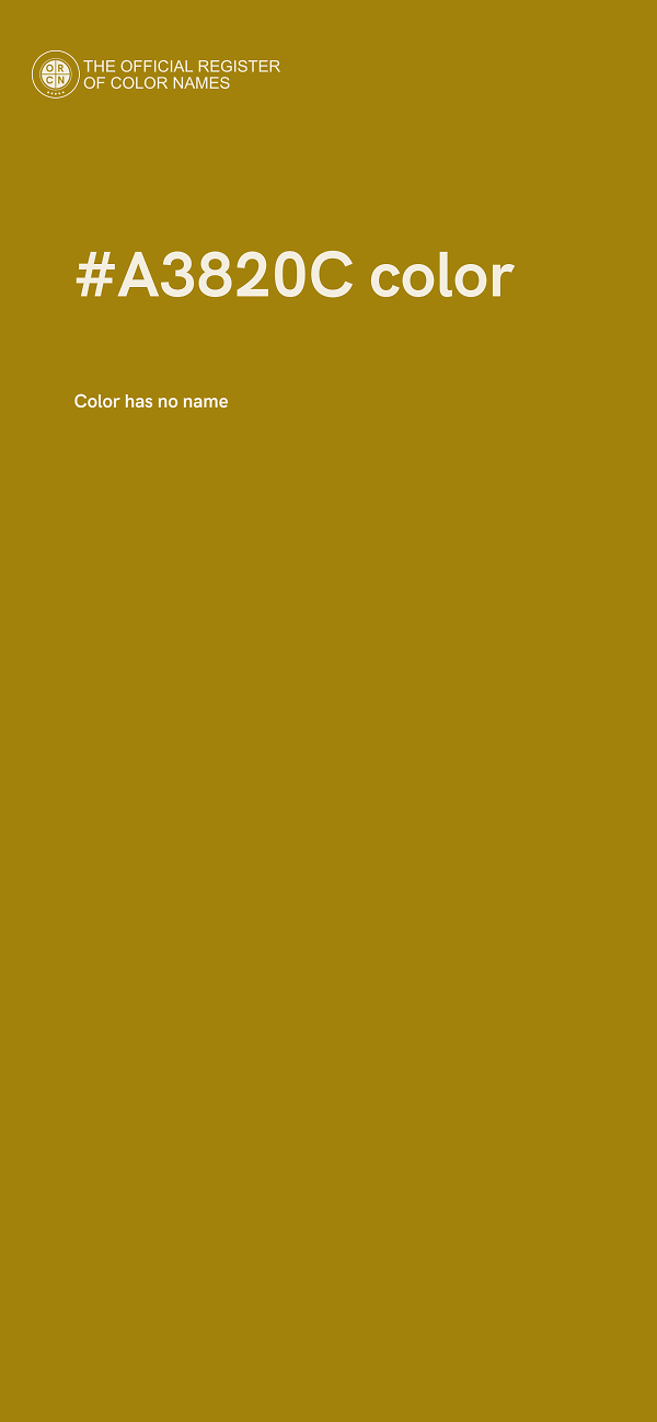 #A3820C color image