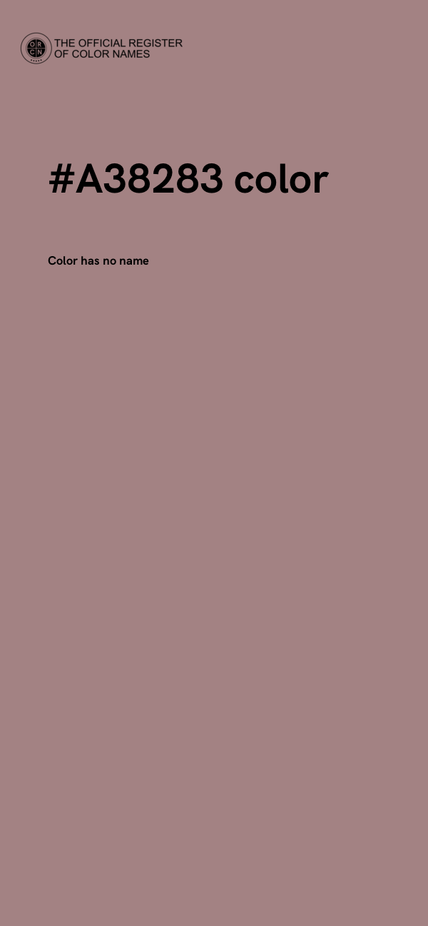 #A38283 color image