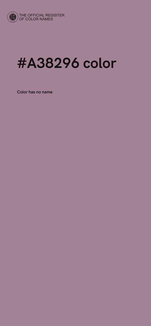 #A38296 color image