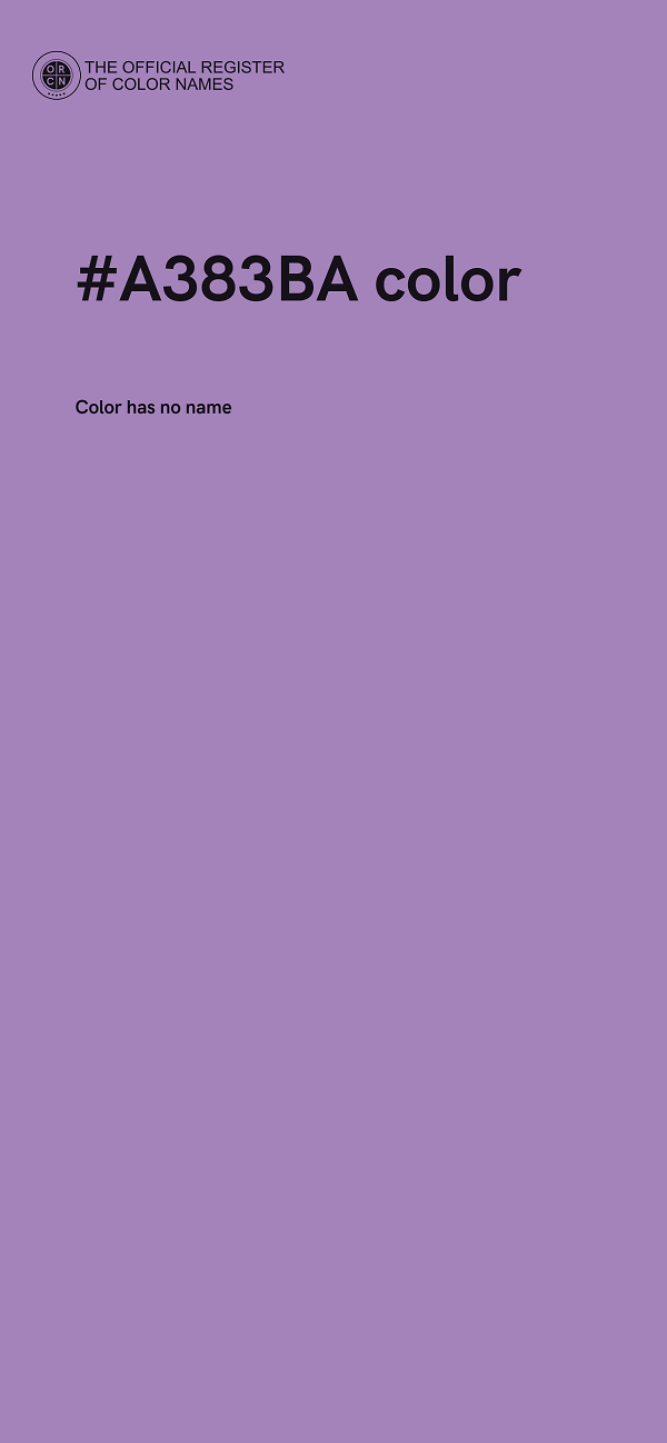 #A383BA color image