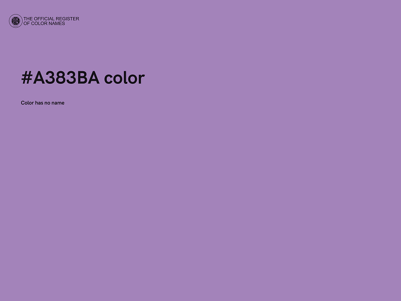 #A383BA color image