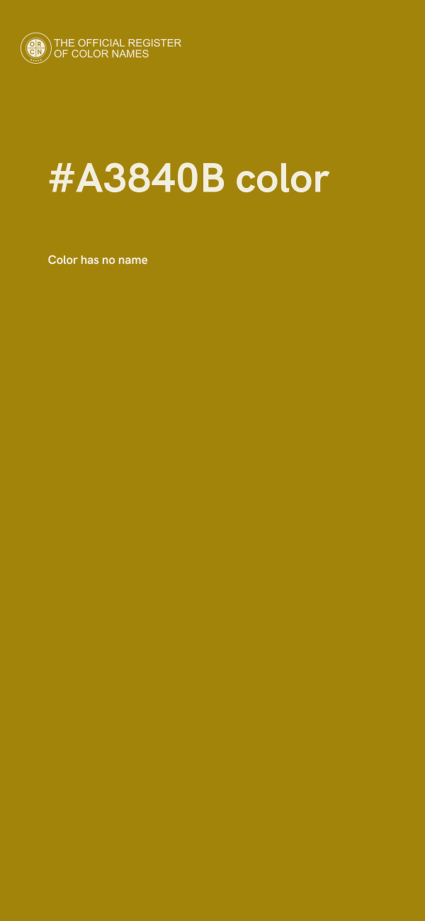 #A3840B color image