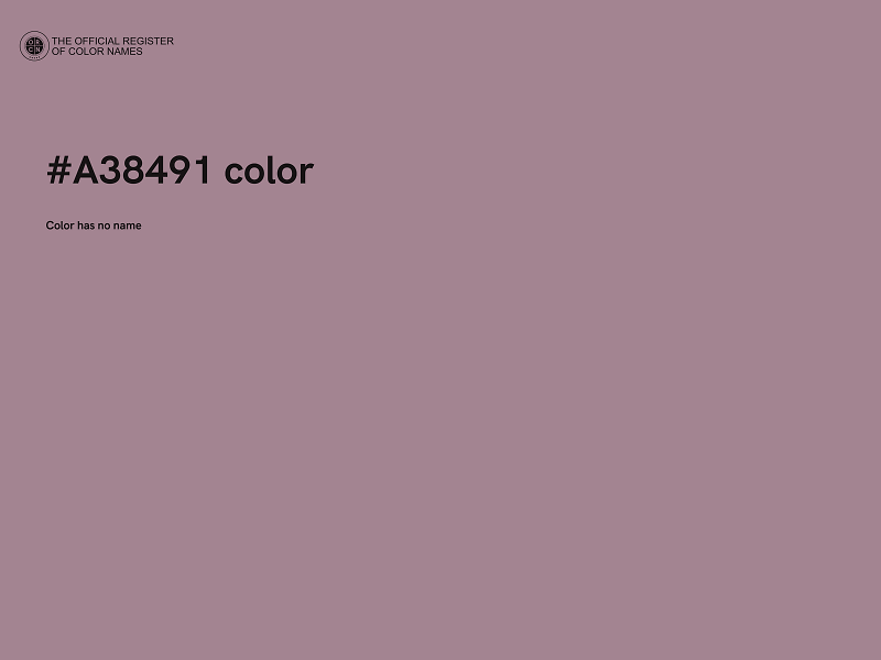 #A38491 color image