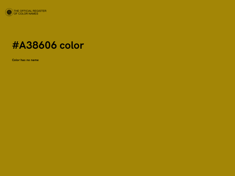 #A38606 color image