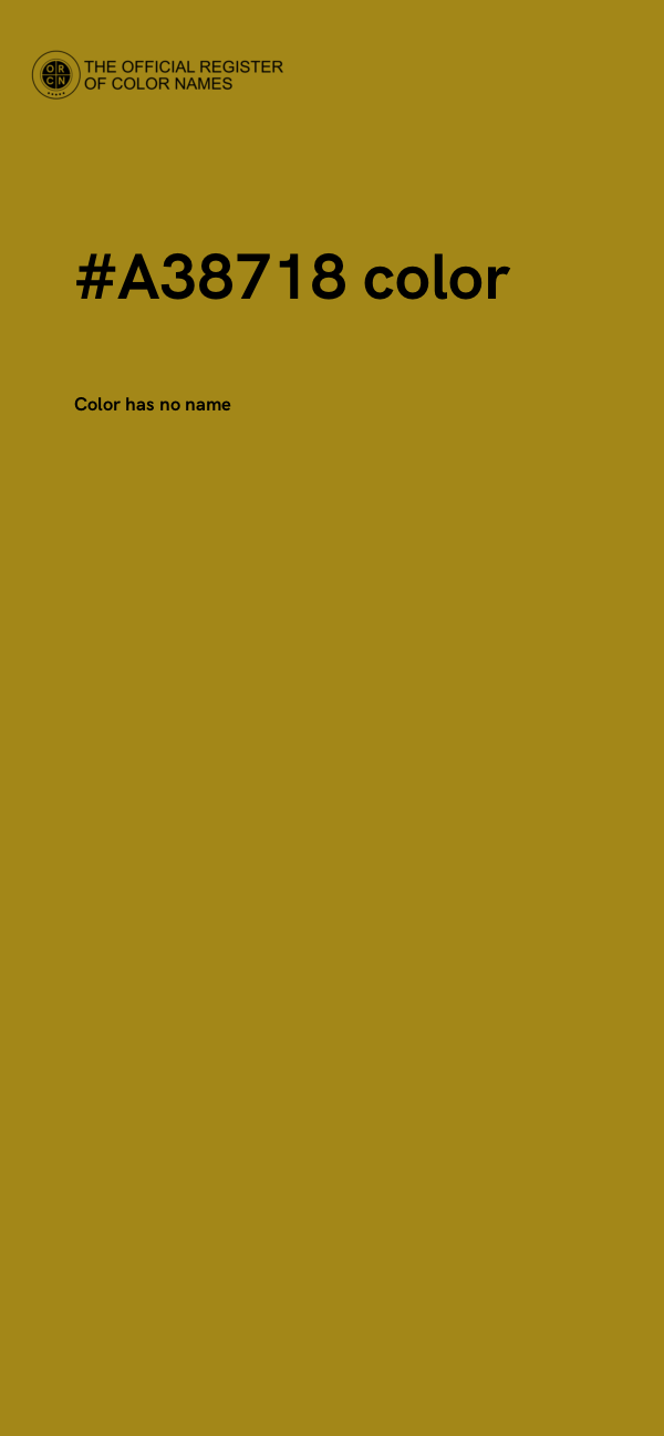 #A38718 color image