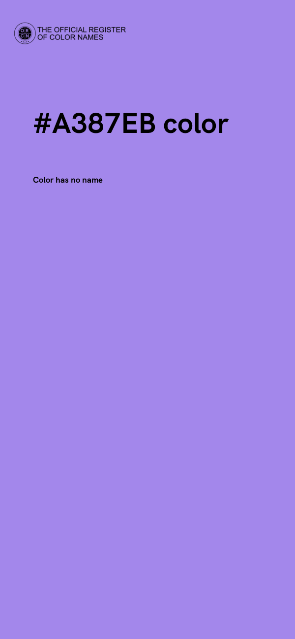 #A387EB color image