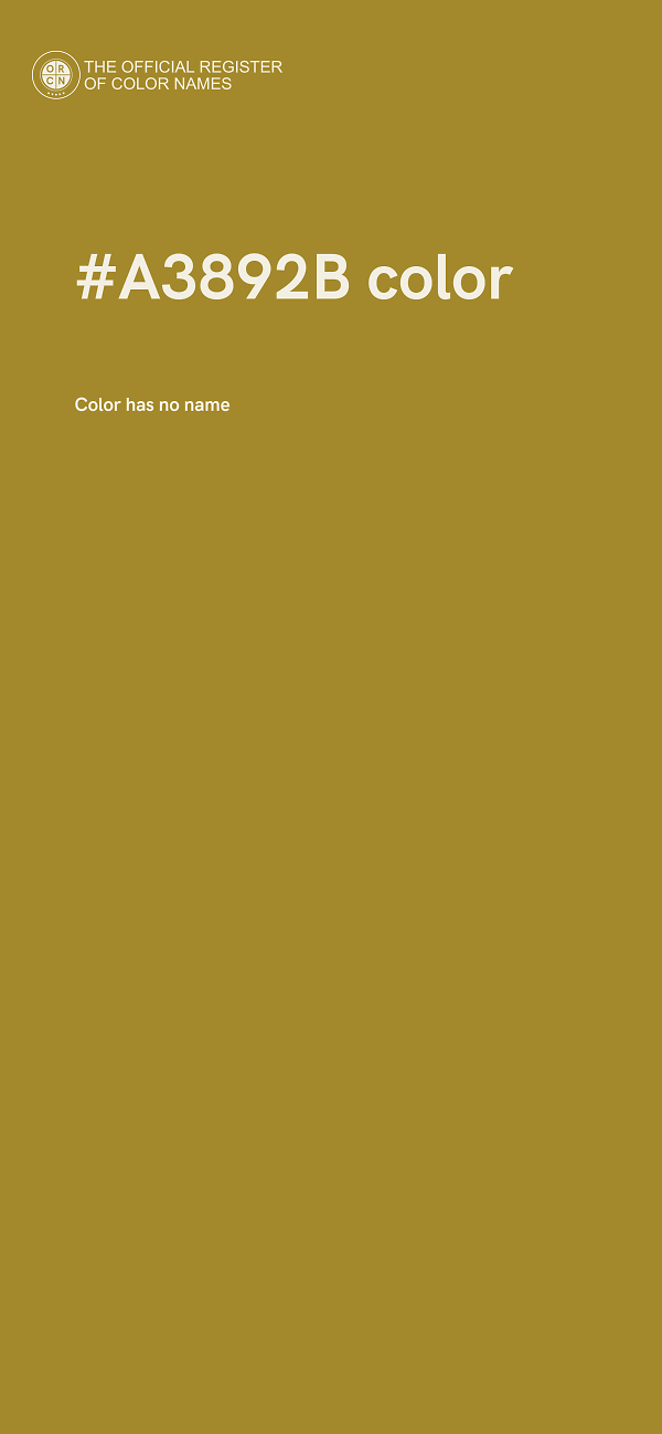 #A3892B color image