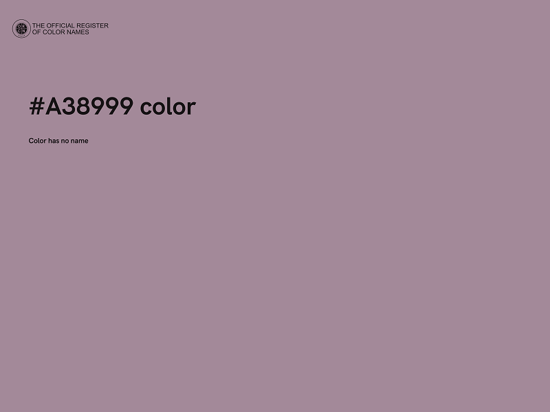 #A38999 color image