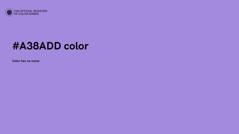 #A38ADD color image
