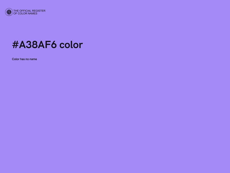 #A38AF6 color image