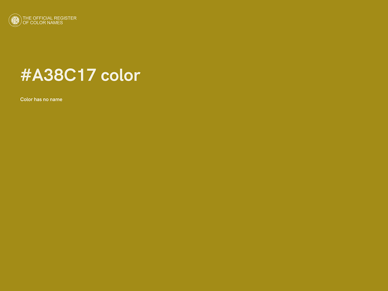 #A38C17 color image