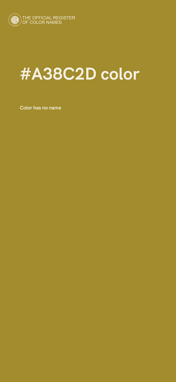 #A38C2D color image