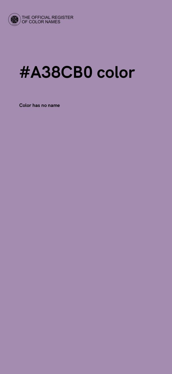 #A38CB0 color image