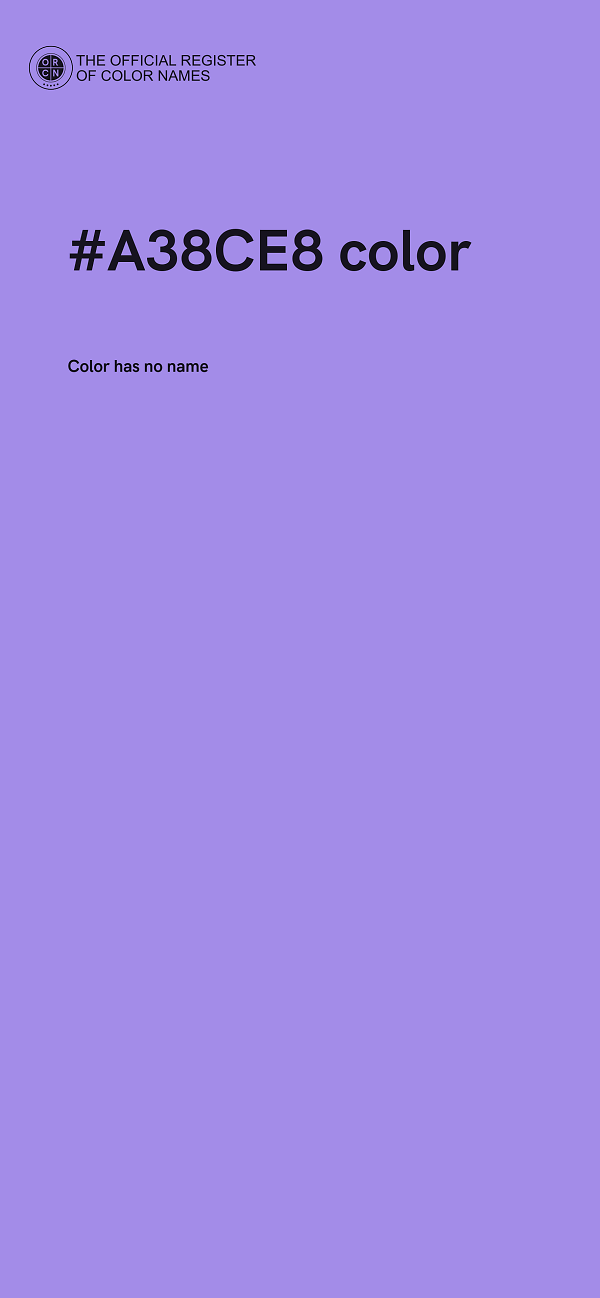 #A38CE8 color image
