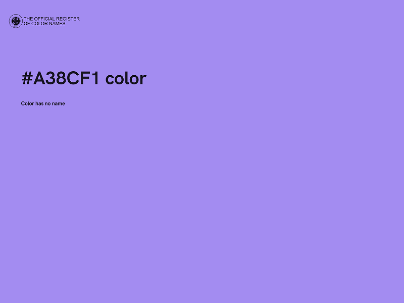 #A38CF1 color image