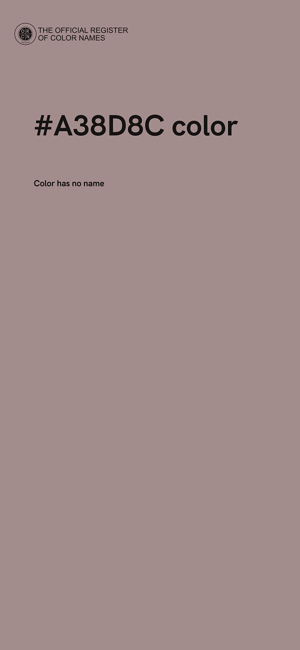 #A38D8C color image