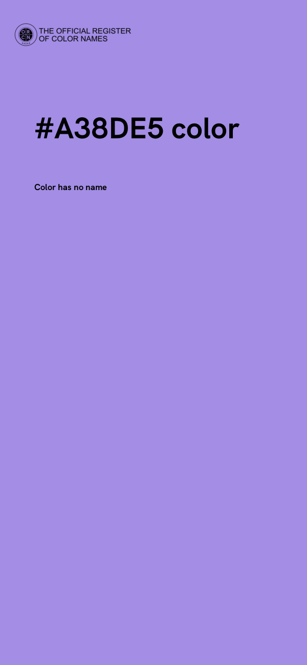 #A38DE5 color image