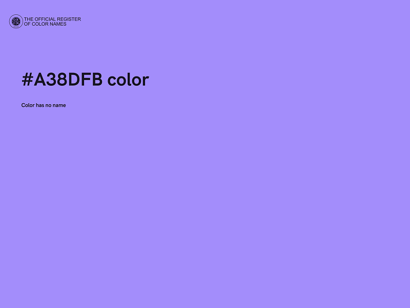 #A38DFB color image