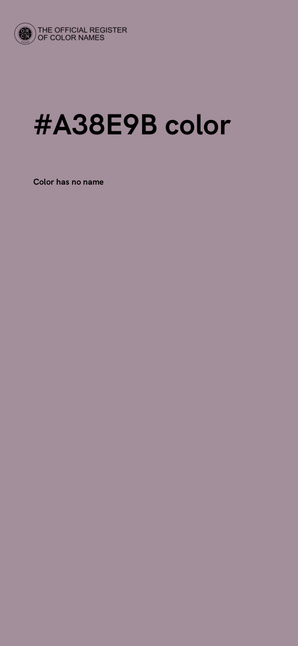 #A38E9B color image