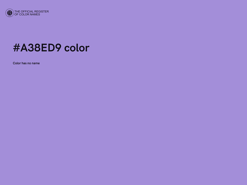 #A38ED9 color image
