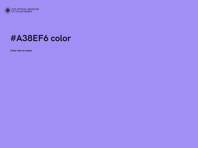 #A38EF6 color image