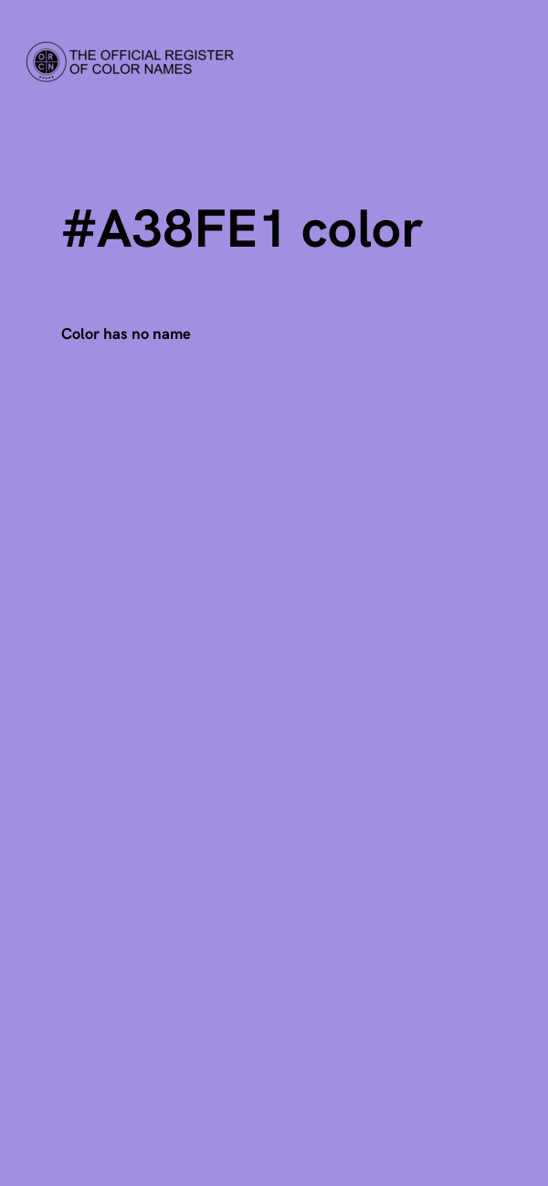 #A38FE1 color image