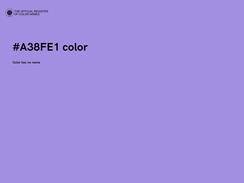 #A38FE1 color image