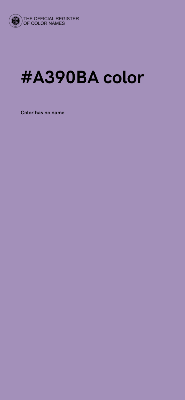 #A390BA color image